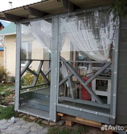 Окна мягкие на беседку, веранду