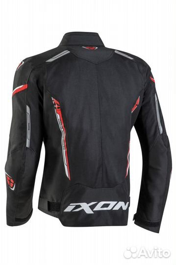 Motorradjacke Ixon Striker Air WP Schwarz-Rot-Wei Черный