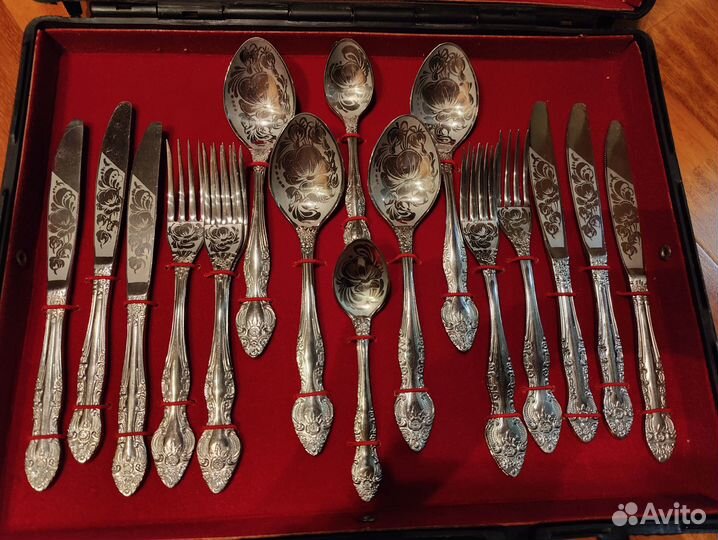 Набор столовых приборов сталь, 47 предметов, 6 пер