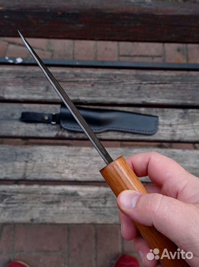 Охотничий нож в якутском стиле. Ручной работы