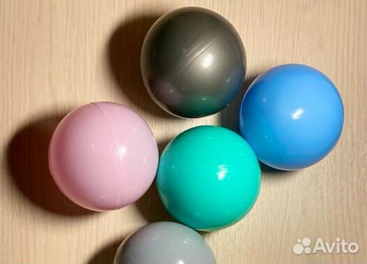 Пластиковые мячики-шарики в нежных цветах