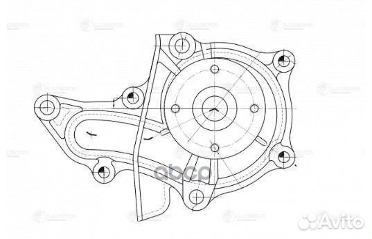 Насос водяной для а/м Toyota Corolla (91) 1.3i
