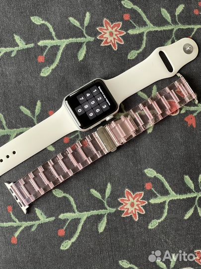 Ремешок для apple watch 42 mm розовый