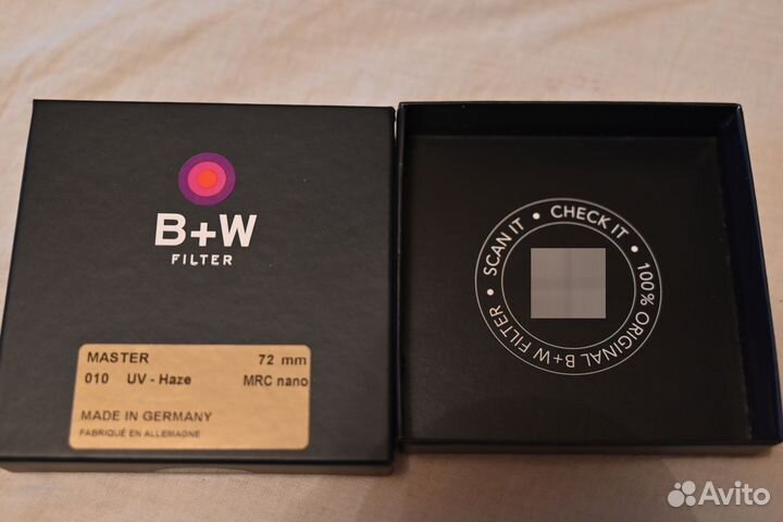 B+W Master 010 UV-Haze MRC nano 72 mm