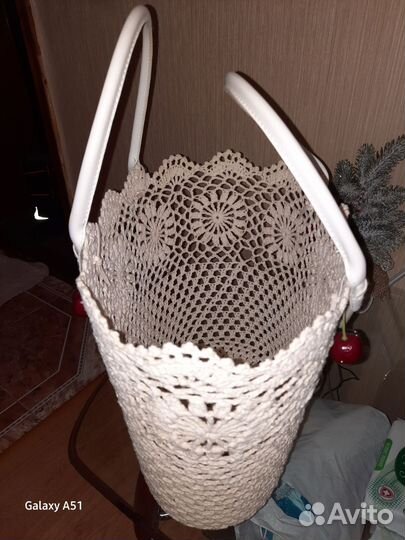 Корзина вязаная