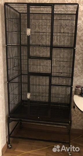 Клетка для попугая и грызунов triol