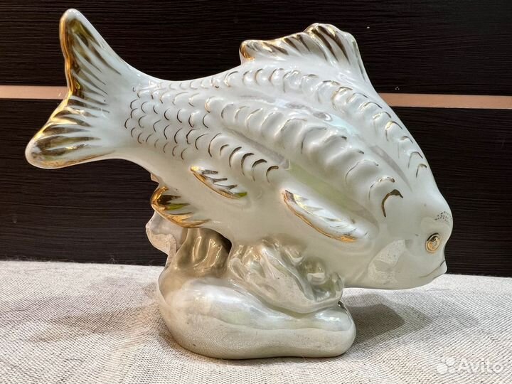 Статуэтка Рыба карп фарфор