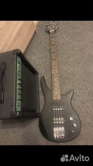 Бас-гитара stagg SBF-40 BLK 3/4 с комбиком