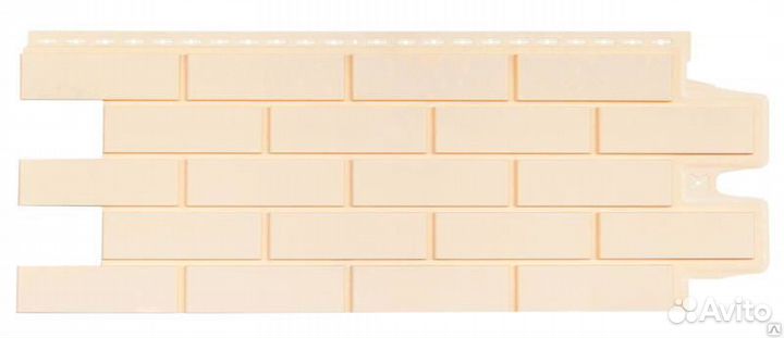 Фасадная панель GL стандарт клинкер кирпич Бежевый