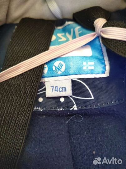 Зимний комбинезон для девочки 74 80