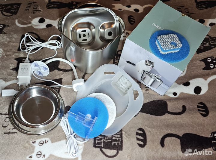 Автоматическая поилка-фонтан с датчиком движения