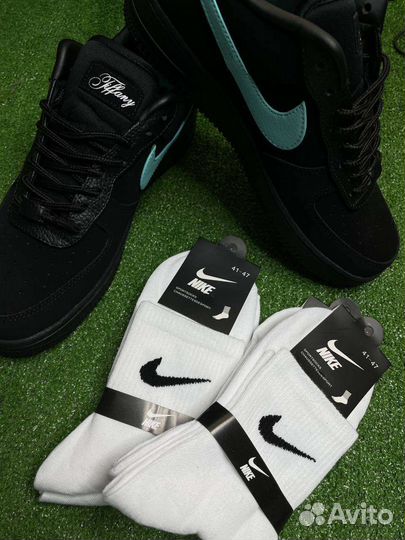 Белые носки nike