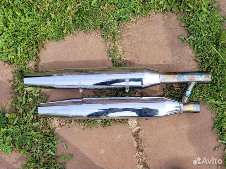 Оригинальный выхлоп Harley Davidson Fat boy