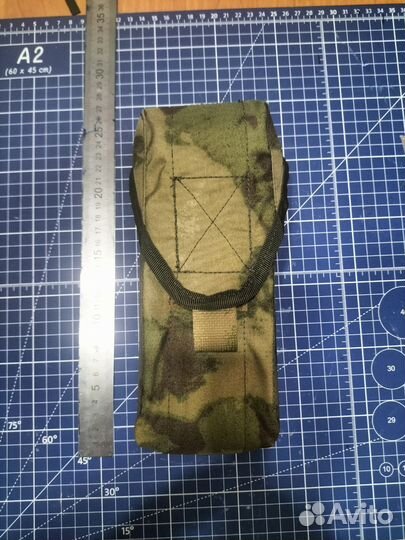 Подсумок для Ак закрытый на 2 магазина мох
