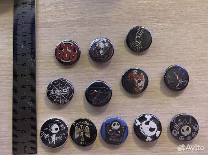 Нашивки, значки под готичную, мрачную атрибутику