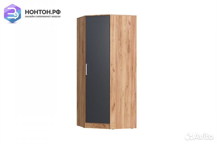 Шкаф Мартина 850 угловой графит / дуб крафт