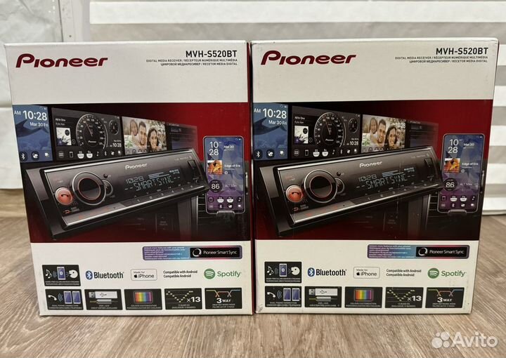 Новый процессорный Pioneer MVH-S520BT