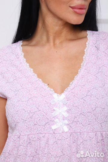 Оптом. Сорочка - лиловый №Н-42010