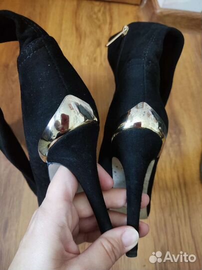 Сапоги замшевые 36 размер