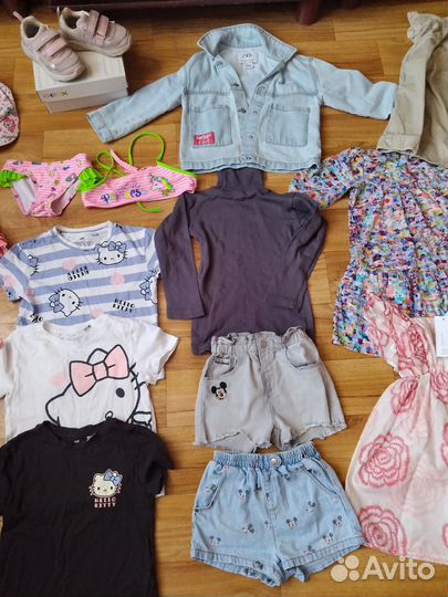 Вещи фирменные пакетом 98-104 см