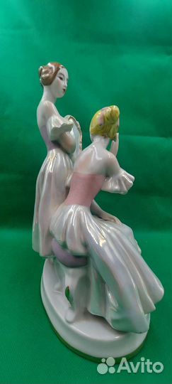 Редкая Статуэтка Балерины у зеркала.киев