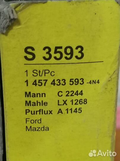 Воздушный фильтр mazda 2, ford fiesta, fusion