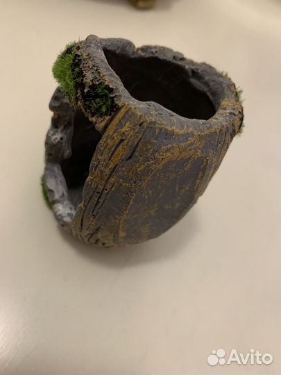 Декорации для аквариума бочка