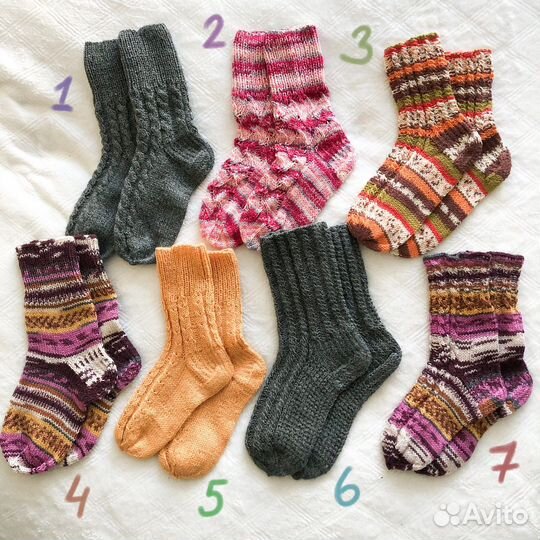 Носки вязаные ручной работы