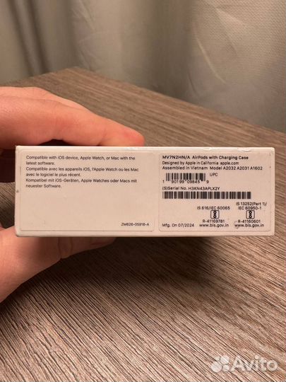 Наушники apple airpods 2