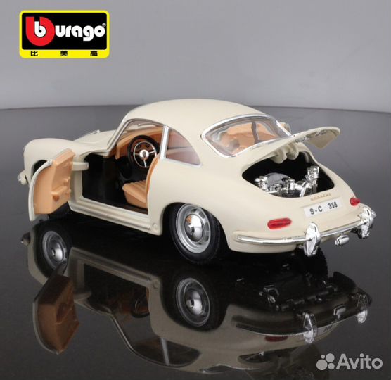 Модель автомобиля Burago Porsche 356B Coupe, 1961