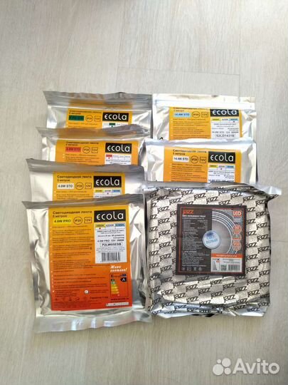 Светодиодная LED лента 12V 4,8W 14,4W RGB