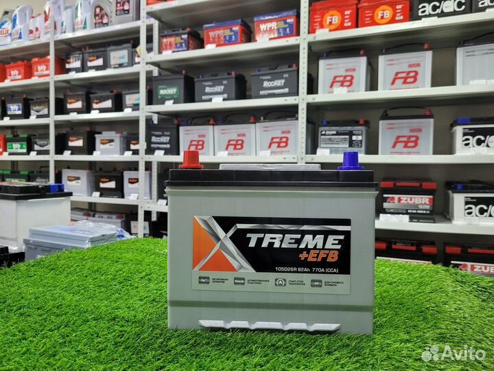 Аккумулятор xtreme EFB 82 Ah п.п