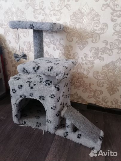 Домик для кошки с когтеточкой