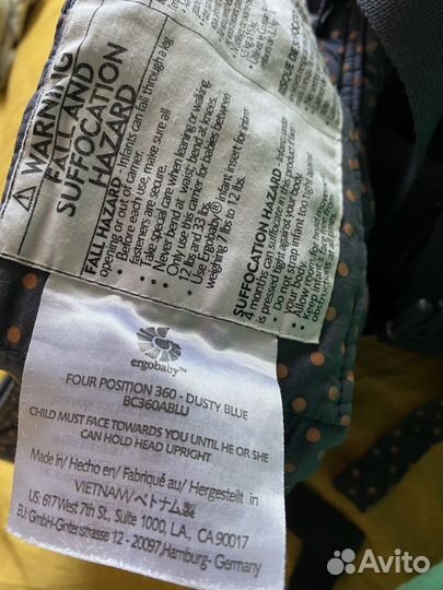 Эргорюкзак ergobaby 360 four position