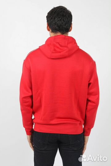 Кофта stone island micrographic print hooded RED