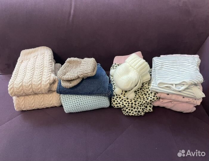 Вещи пакетом на девочку 68-80