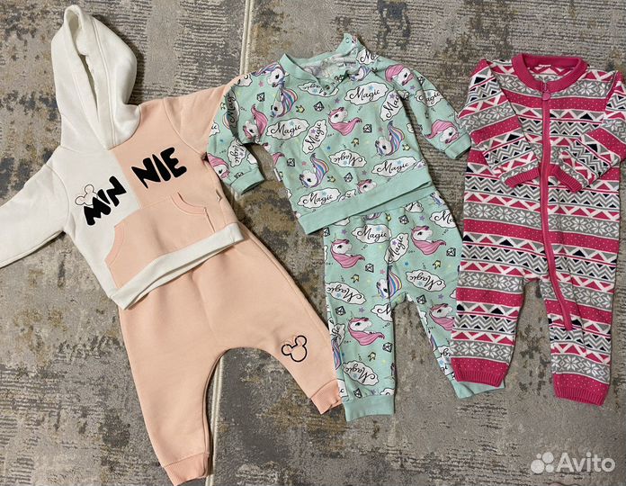 Вещи (пакетом) на девочку 68-74