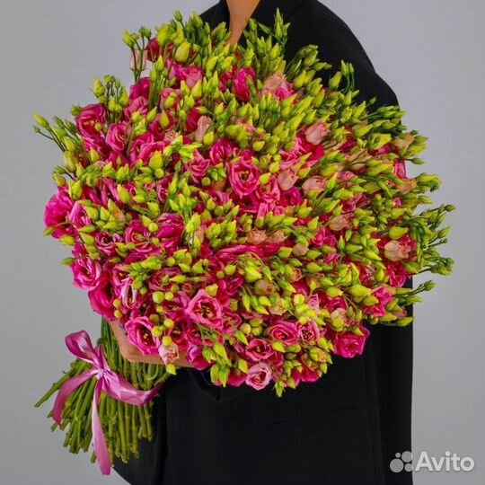 Букет лизиантусов с беспл. доставкой