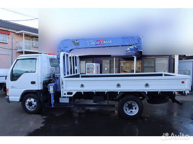 Бортовой грузовик Isuzu Elf с КМУ Tadano, 2000