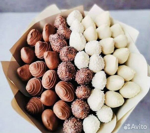 Букет из клубники в шоколаде