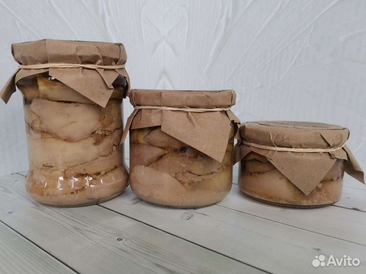 Печень трески в стекле