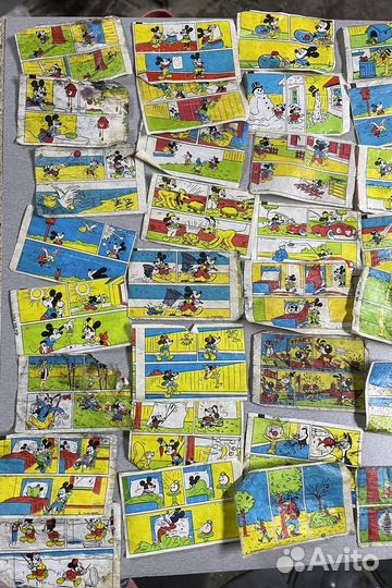 Коллекция вкладышей Дональд дак, миккимаус