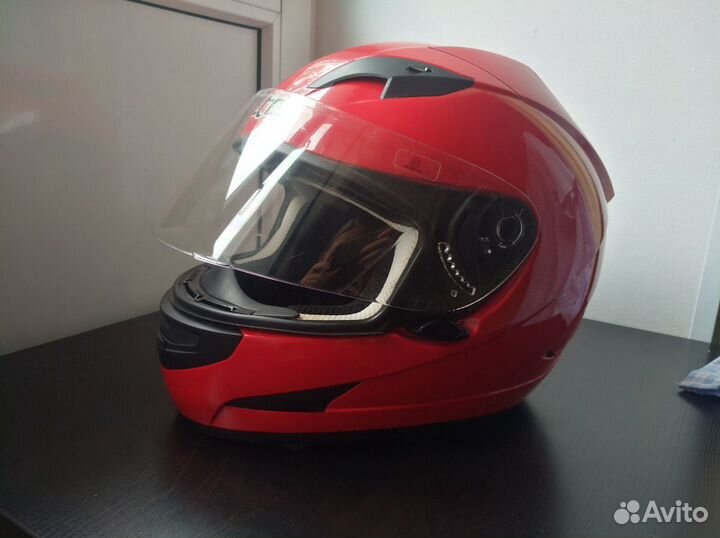 Мото шлем Alltop красный