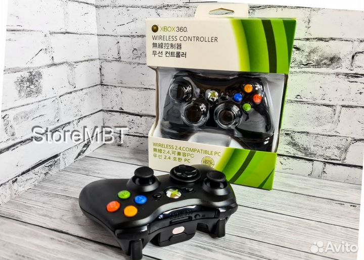 Геймпад xbox 360 /иксбокс / пк беспроводной, новый