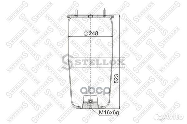 90-09410-SX пневмопод.без стак. 941MB h523 2шп