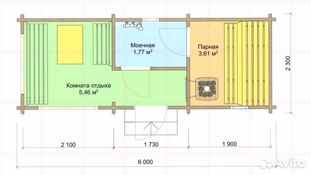 Баня готовая мобильная под ключ