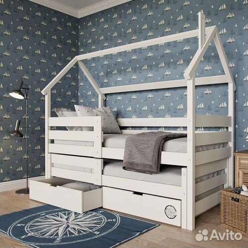 Детская кровать из массива березыдля 2-х детей