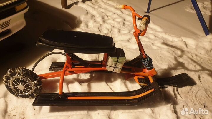 Электроснегокат для детей и взрослых снегокат