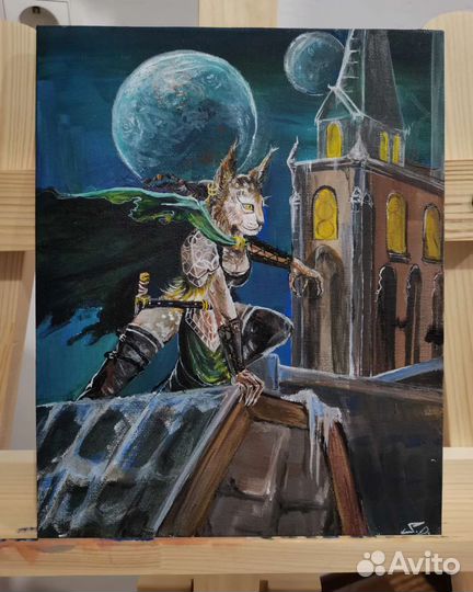 Картина на холсте. The Elder Scrolls V: Skyrim