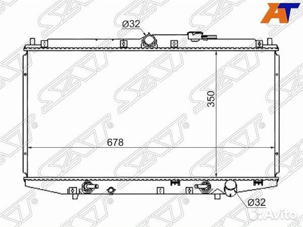 Радиатор honda accord CF/CL 1.8/2.0/2.3 97-02